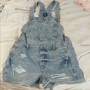 GAP kids Faded Blue Denim Overalls